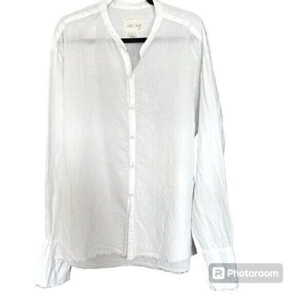 greg lauren Other - Greg Lauren Classic White Linen The Studio Shirt Sz 6